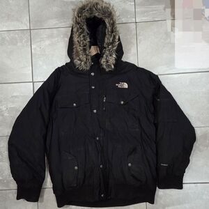 The North Face HyVent Down Hooded Bomber Jacket Size XL